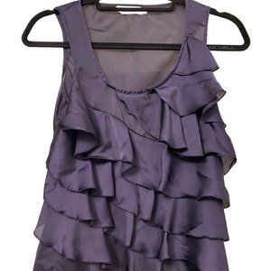 Ricki's Purple Sleeveless Frilly Shell - Buy 1 Get 2 FREE
